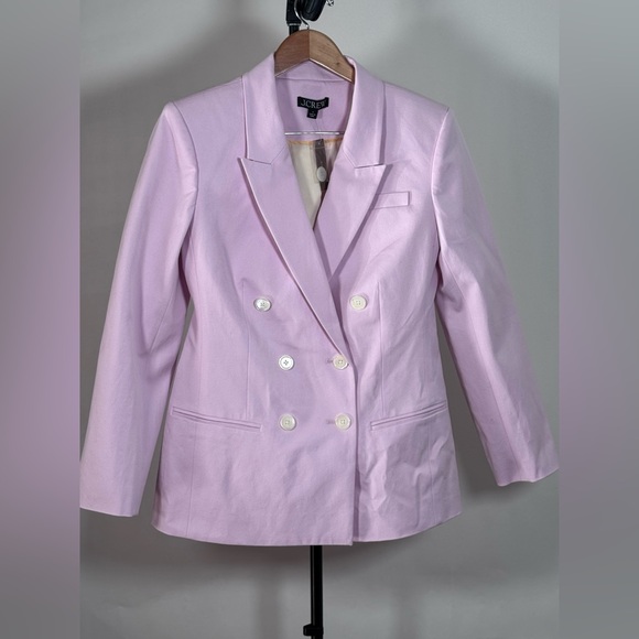 NWT Jcrew Double-breasted blazer in bi-stretch cotton blend - Picture 5 of 8